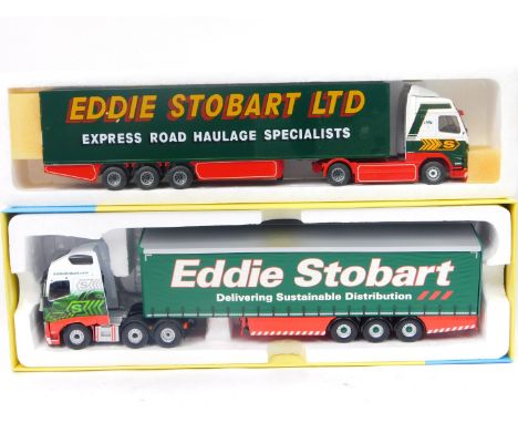 Die cast 1:50 scale lorries, Eddie Stobart The British Collection Volvo and Eddie Stobart Corgi 60 years 1956-2016 Anniversar