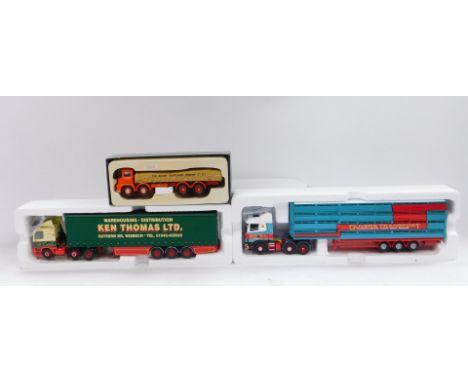 Corgi die cast 1:50 scale lorries, limited edition Olivers Transport, Ken Thomas Limited and a Building Britain 12905 Rugby C