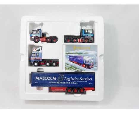 A Corgi die cast 1:50 scale Malcolm Logistics set, boxed.