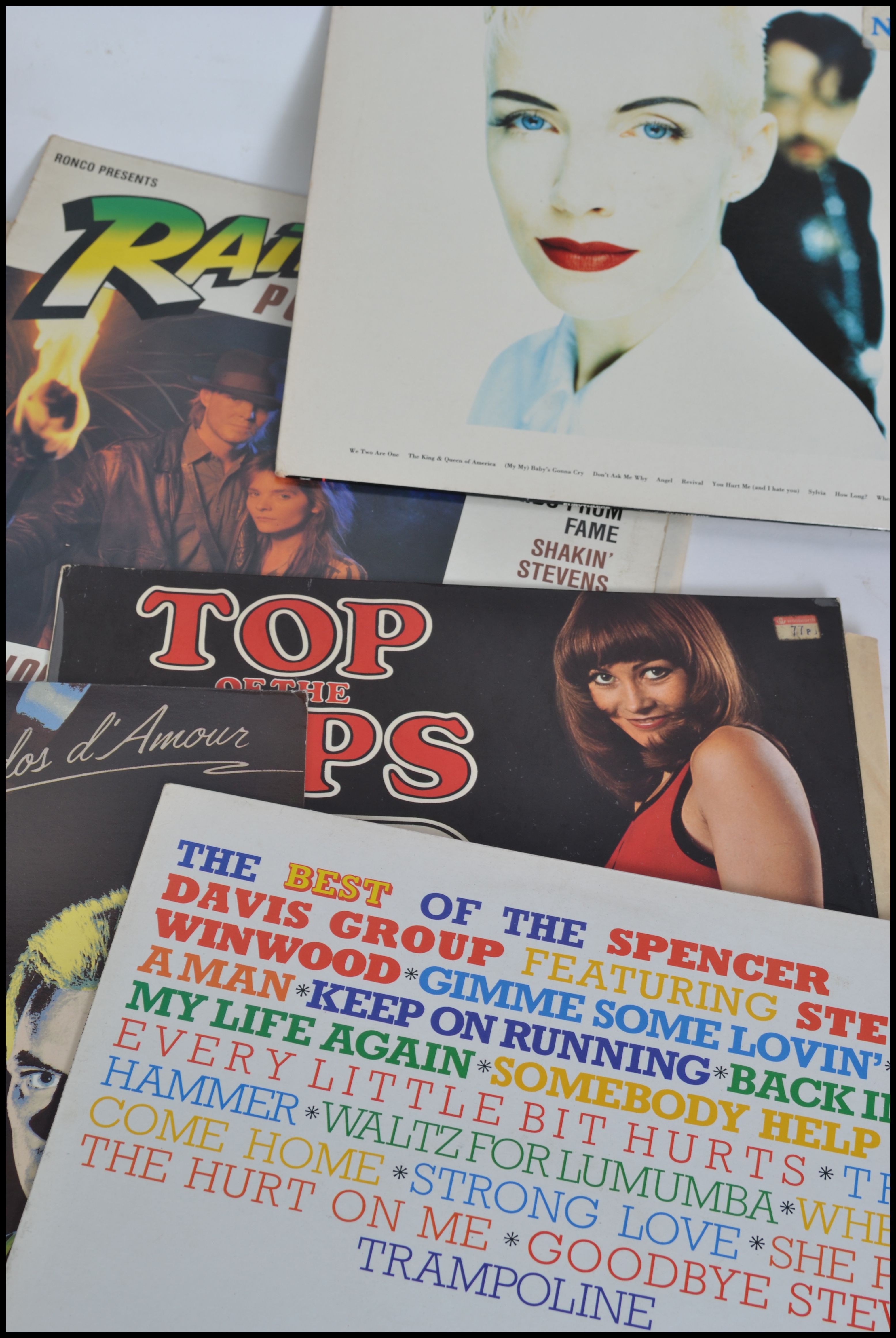 A large collection of vintage long play LP vinyl records to include