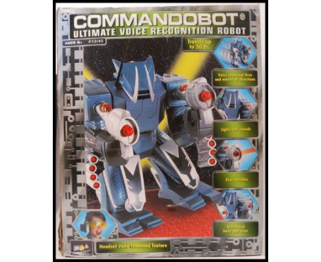 An large original MGA Entertainment Commandobot 'Ultimate Voice recognition Robot' Complete within original box with packagin