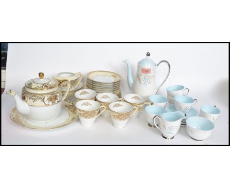 A good 20th century Noritake tea service together with a Queen Anne Glade Coffee Service ( please see illustrations ) 