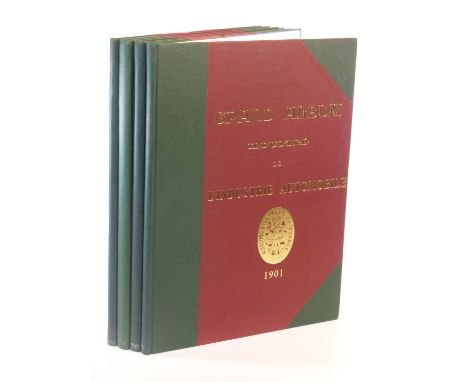 Grand Album Illustre de L'Industrie Automobile.  Four folio (15½ x 11¾-inches) hardback volumes containing modern copies of t