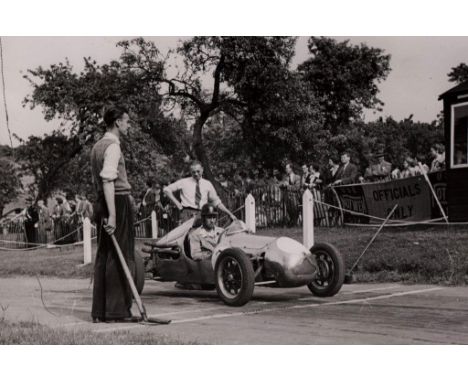 Two Albums  of assorted Monochrome Photographs. Many taken at Prescott, and including ERA (signed by Raymond Mays), 250 Maser