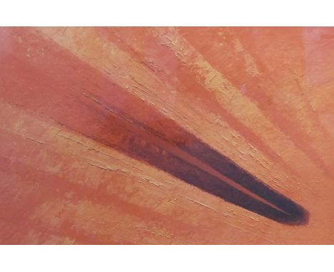 Roy Nockolds 'Speed'.  A limited edition (1/25) lithographic print of his original oil painting, framed and glazed, 85 x 65-c