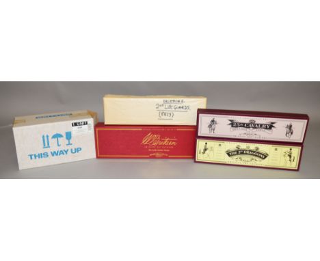 5 boxed sets of Britians soldier models, #8844 25th Cavalry, #8850 2nd Dragoons, #00082 27th light Cavalry Madras, #8829 2nd 