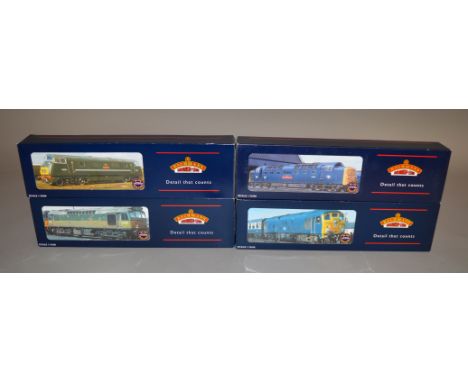OO Gauge. 4 boxed Bachmann Locomotives, 32-411 Class 25/2 Diesel, 32-058 Class 42 Warship Diesel, 32-426 Class 24 Diesel and 