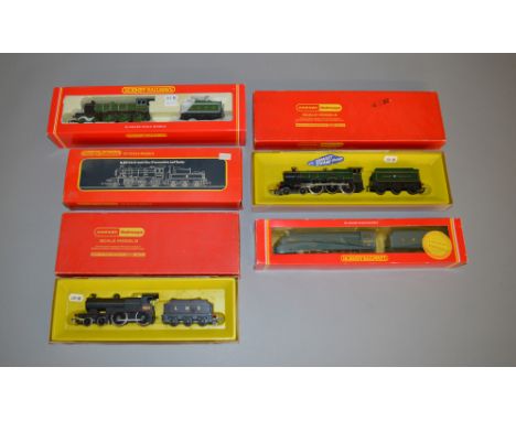 OO Gauge. 5 boxed Hornby Locomotives, R.376 'Gadwall', R.284 LNER B12/3 4-6-0 '8579', R.450 LMS 4-4-0 Class 2P, R.759 GWR 4-6