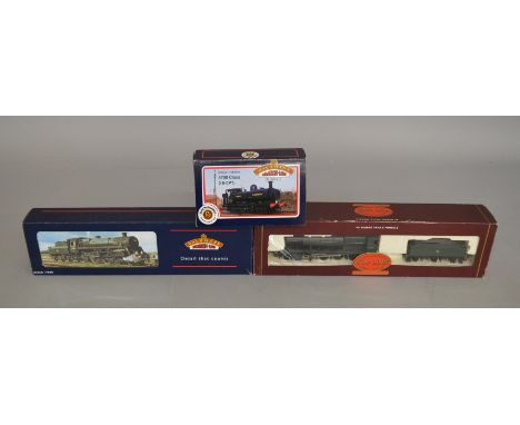 OO Gauge. 2 boxed Bachmann Locomotives, 31-900A 57xx GWR Green and 31-106A Standard 4MT '75003' BR Lined Green with Tender, t