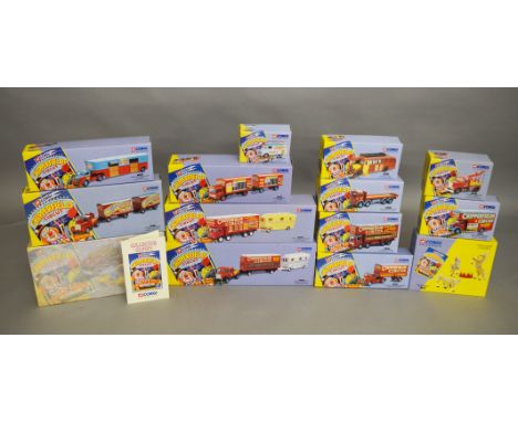14 boxed diecast by Corgi from the Chipperfields Circus range, which includes; 97887, 97915, 97888, 97889 etc, this lot also 