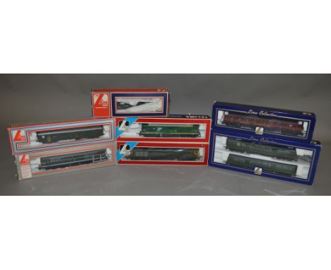 OO/HO Gauge. A boxed Lima 149814 DMU101 2 car set, a Diesel Loco Class 121 'Railtrack Clearing the Way', three other boxed Lo