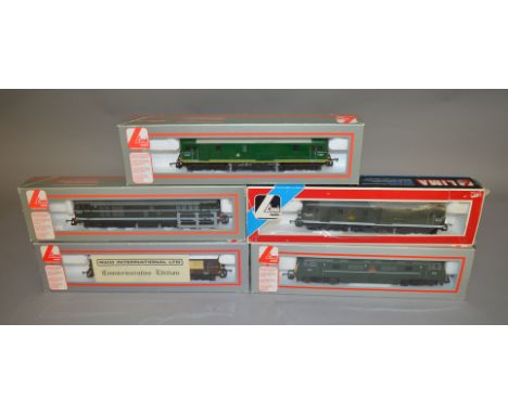 OO Gauge. 4 boxed Lima Locomotives, 204837A6, 205092A1, 205276 and 205192 together with a boxed Lima English Electric Electro