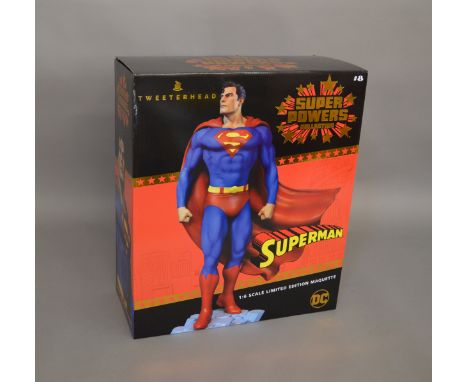 Superman 1:6 scale limited edition maquette by Tweeterhead as part of the Super Powers collection. This is still sealed in it