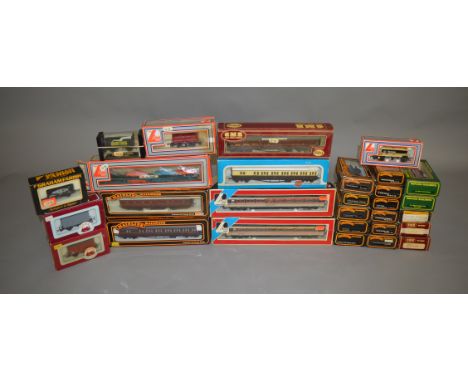OO Gauge. 6 boxed Coaches by Lima, Airfix, Mainline and GMR together with 23 boxed Wagons by various manufacturers including 