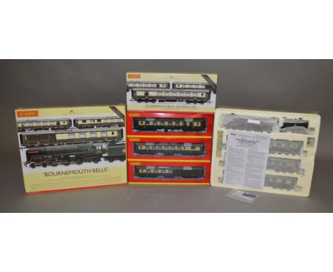 OO Gauge. A boxed Hornby R2819 'Bournemouth Belle' Train Pack together with an R 4381 'Bournemouth Belle' Pullman Cars Pack, 