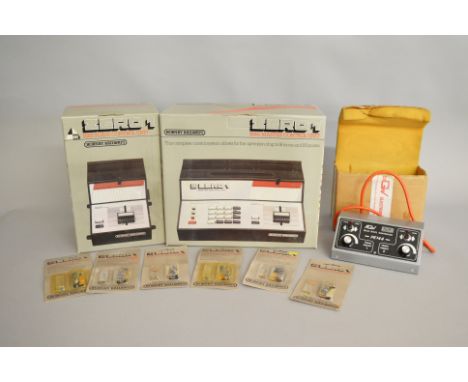 OO Gauge. A small quantity of boxed and carded controllers and associated parts including Hornby Zero 1 R950 Master Control U