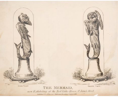 Mermaids.- Cruikshank (Isaac Robert) and others. The Mermaid, now Exhibiting at the Turf Coffee House, St Jame's Street, etch