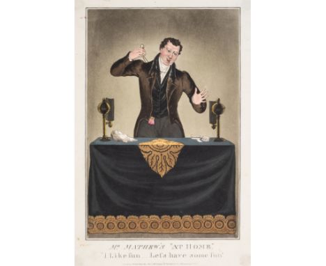 Conjurors, performers and acrobats.- McLean (Thomas) Mr Matthew's "At Home", etching and aquatint with full hand-colouring, 2