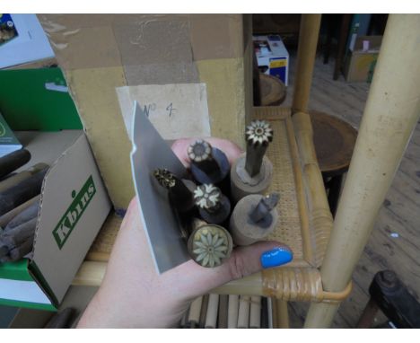 6 brass centre tools