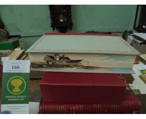 FORE EDGE PAINTING - of the "Coast Guard Station" after Edward Hopper, 1927 on The Folio Society edition of Trollope's "Can y