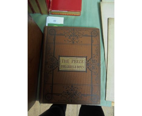 JUVENILE - The Prize for Girls and Boys: London 1890, 4to, twelve monthly numbers bound up together, each with an attractive 
