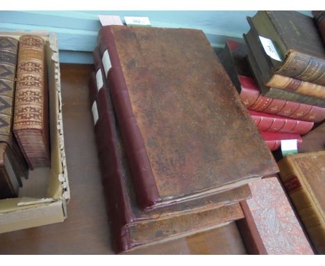 BARROW.  Issac - The Works in three volumes,Vol. I, t.p. in red and black by Miles Flesher for Brabazon Aylmer, 1687, engrave