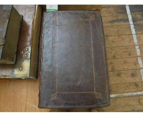 BIBLE - THE HOLY BIBLE, OLD AND NEW TESTAMENT, London, by John Baskett, 1727, folio.  Engraved plates and folding maps, portr