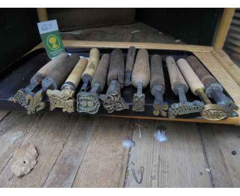 A bundle of 12 finishing tools - mostly quite large centre tools