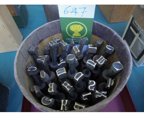 Letters called 'Fancy' (32 tools), letters and numbers