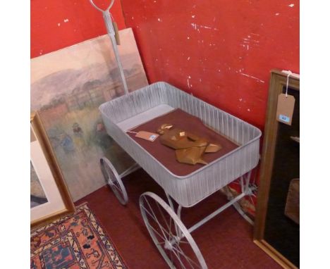 A contemporary garden trolley/planter 