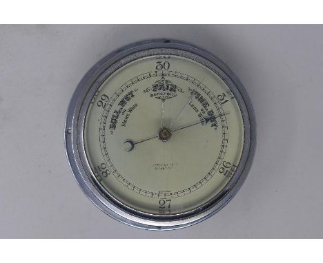 An early 20th Century chrome barometer, by James Morton Ltd, Sunderland 