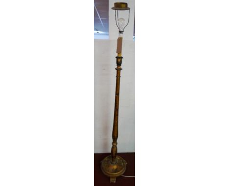A 1930's chinoiserie standard lamp 