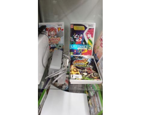 Shelf Of Wii Games Console ect. 