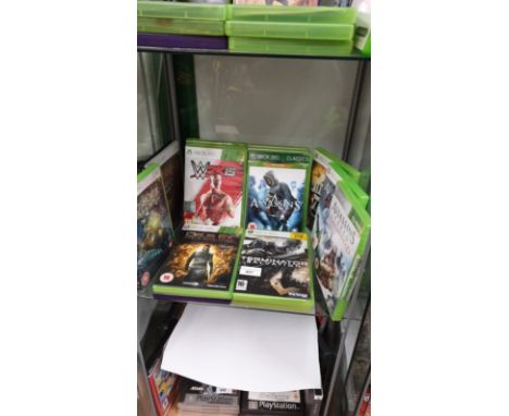 Shelf Of X Box 360 Games 