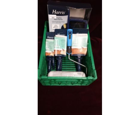 Crate Of New Painters Tools Brushes ect 