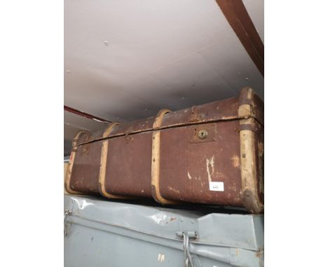 Large travel trunk. 