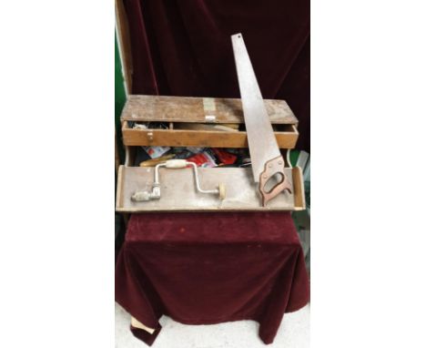 Vintage Joiners Tool Chest With Tools 
