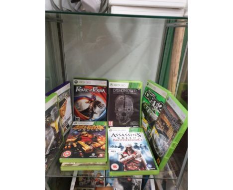 Shelf Of X Box 360 Games 