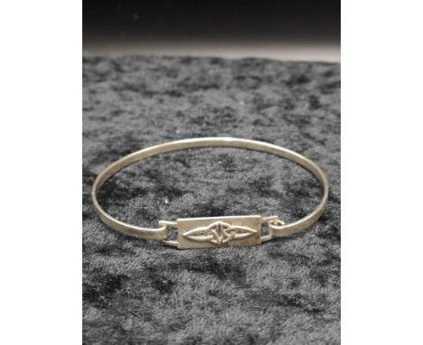 Silver rennie mackintosh bangle. 