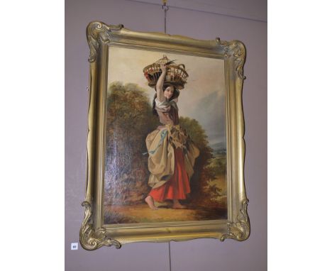 J*** R*** Horton
(20th Century)
"MY CHICKENS FOR SALE"
with inscription verso
oil on canvas
75 x 55cms; 29 1/2 x 21 1/2in.
Se