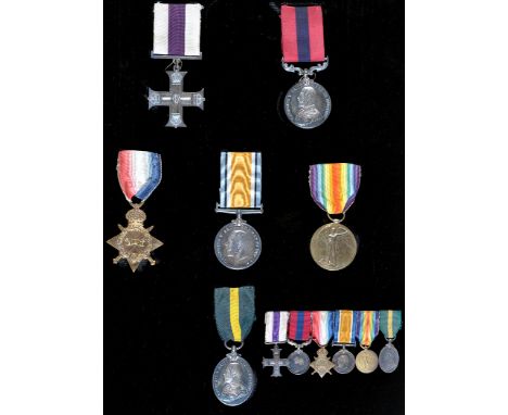 A First World War group of medals, awarded to 16 Lieutenant Thomas Christopher Maynard, Royal Garrison Artillery, to include: