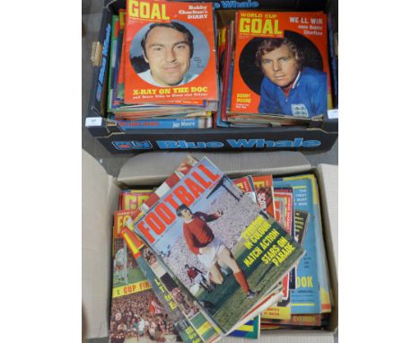 A large collection of mainly 1960's football publications, Charles Buchan's Football Monthly and Goal