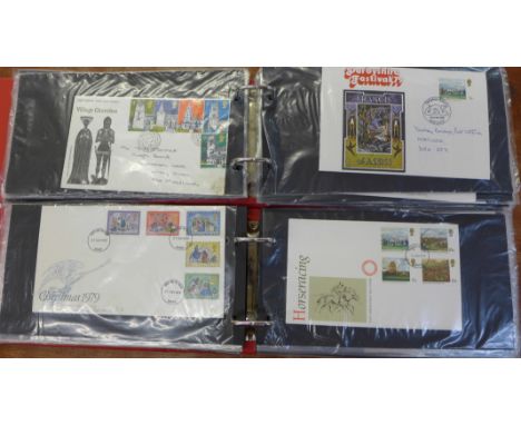 Two albums of first day covers, 1960's and 1970's