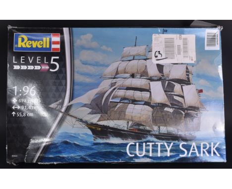 A large Revell made 1/96 scale boxed plastic model kit No. 05422 Cutty Sark. The kit appearing unused with some sealed packet