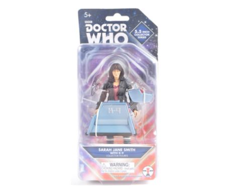 Doctor Who - Underground Toys - John Leeson (Voice Of K9) - autographed ' Sarah Jane Smith &amp; K-9 ' 5.5" Collector Series 