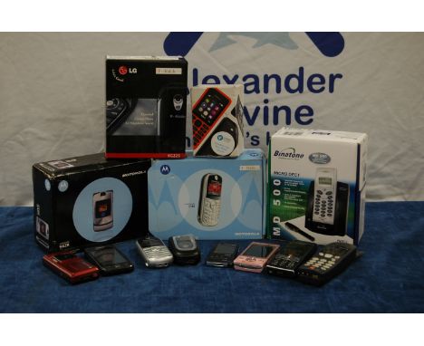 A collection of compact mobile phones  IMPORTANT! REGARDING CONDITION REPORTS: Please note this is an auction with items bein