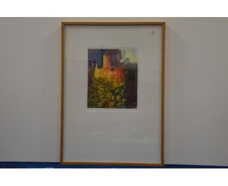 Ed Kluz (British, 21st century), a limited print of Richmond Castle, no. 7/75, 72cm x 52cm IMPORTANT! REGARDING CONDITION REP