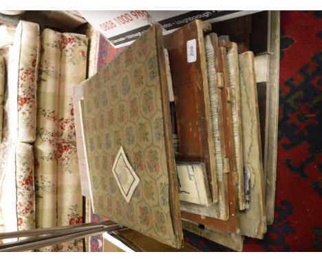 A 19th Century painted pine dolls' house with hand-printed wallpaper CONDITION REPORTS Numerous scratches and areas of loss t