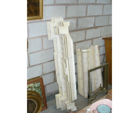 A Marble effect Adams style fire surround.