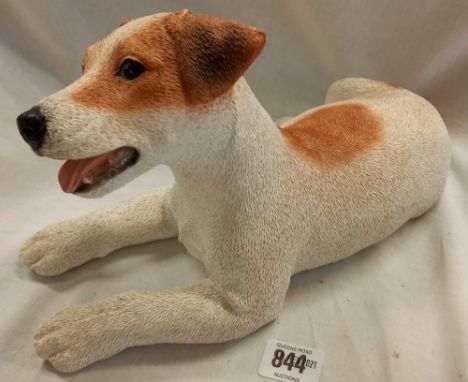RESIN MODEL OF TERRIER DOG MADE IN ITALY 12'' LONG